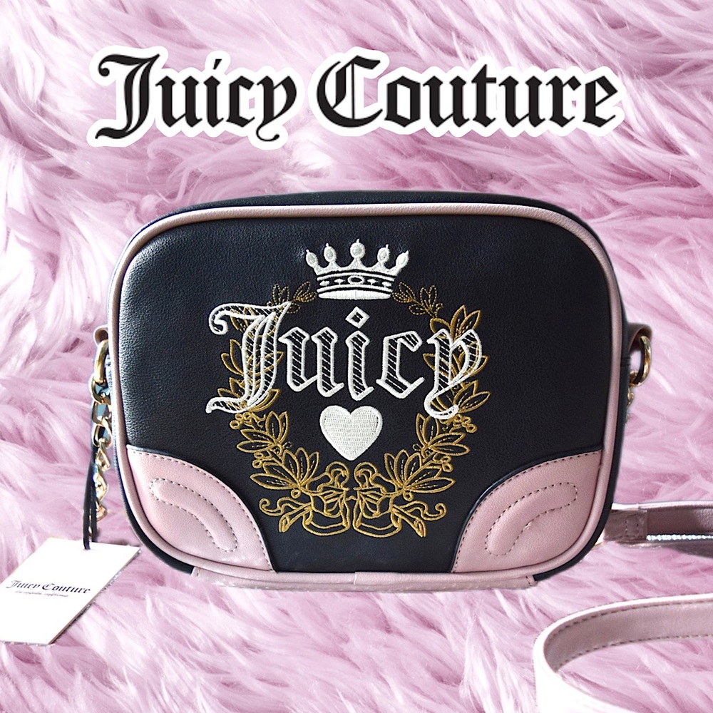 NEW Juicy Couture Heritage Crossbody Bag Licorice Pink Designer Luxury Y2K